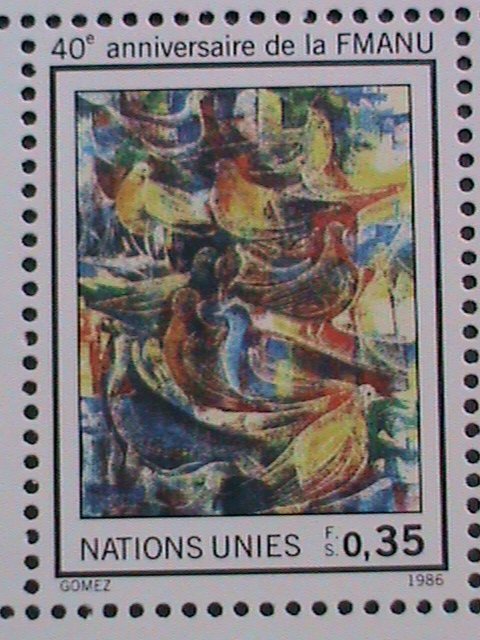 ​UNITED NATIONS-1986 SC#150-WORLD FEDERATION ASSOCIATION 40TH ANNIV-GENEVA VF-