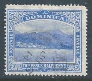 Dominica #53 Used 2 1/2p Roseau, Capital - Ultramarine