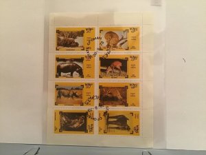 State of Oman Wild life   of Africa 1973  stamps Sheet R23509