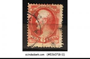 UNITED STATES USA - 1870 6c carmine SCOTT#148 C.V.=35.00 - 1V - USED