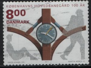 DENMARK  1563 F/VF USED COPENHAGEN RAILWAY STATION