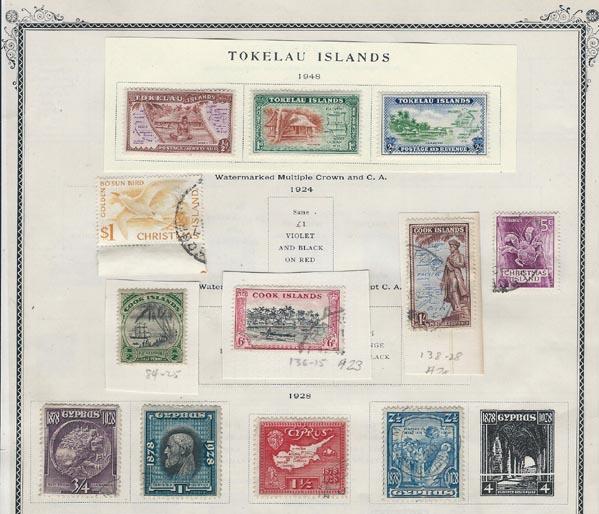 Leeward Islands, Niue etc. Mounted Album Pages  [M/U]