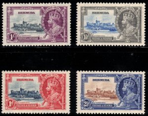 BERMUDA 1935 Silver Jubilee; Scott 100-03, SG 94-97; MNH