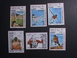 LAO-1984 OLYMPIC SPORTS GAMES CTO STAMPS-VF WE SHIP TO WORLDWIDE & COMBINED