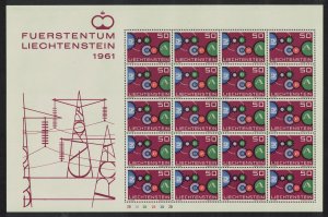 Liechtenstein Europa Full Sheet 1961 MNH SC#368 SG#412