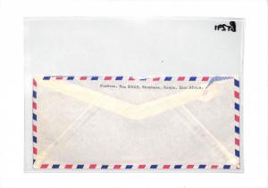BT291 1971 Kenya Commercial Air Mail Cover ANTELOPE WARTHOG BUFFALO {samwells}
