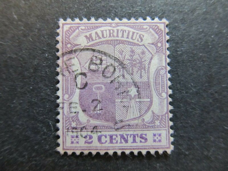 A4P42F26 Mauritius 1900-05 Wmk Crown CA 2c used