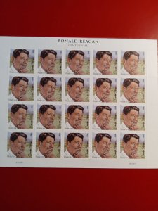 US# 4494 - Ronald Reagan Centennial - sheet of 20 4-ever stamps  - Unused