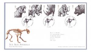 GB FDC 2006  \Ice Age Animals\  Tallents
