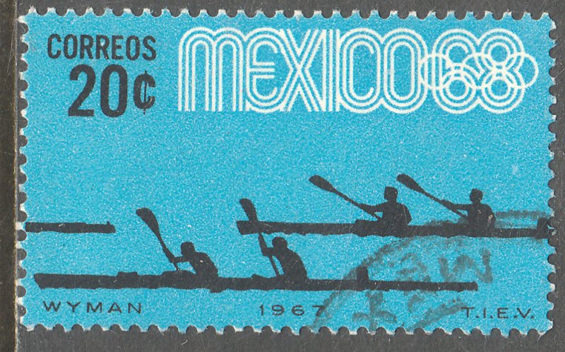 MEXICO 981, 20c Canoeing 3rd Pre-Olympic Set 1967, Used. VF. (638)