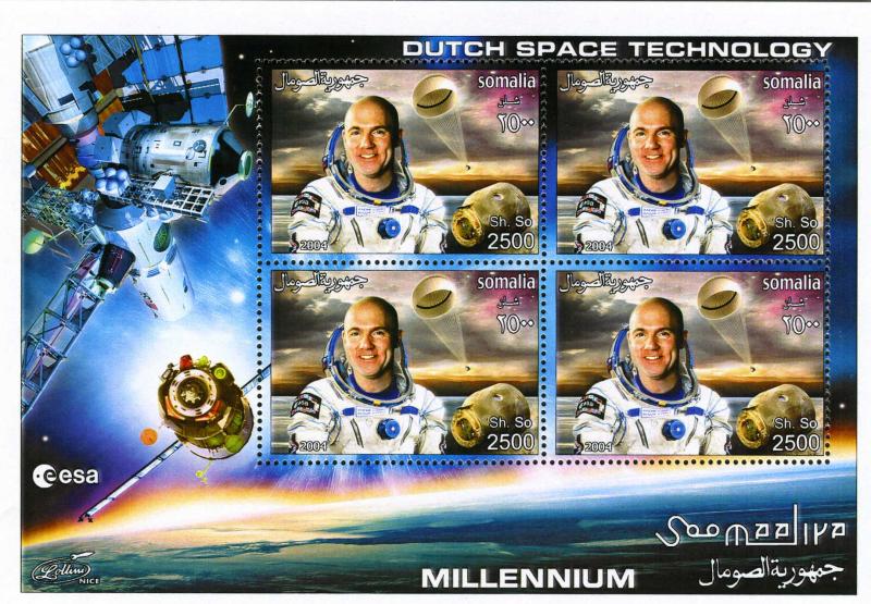 Somalia 2004 Dutch Space Technology Sheet Perforated mnh.vf