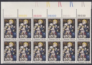 1842 Christmas Plate Block MNH