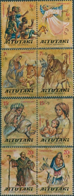 Aitutaki 1977 SG239-246 Children Christmas Fund set MLH