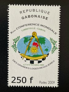 Gabon 2009 Mi. 1695 Grandes Loges régulières franc-maçons Freimaurer freemasonry