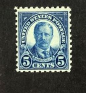 1925 MNH Sc# 586 5c blue Roosevelt (36048)