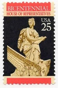 1989 House of Representatives Single 25c Postage Stamp, Sc# 2412, MNH, OG