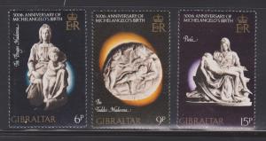 Gibraltar Scott #326-28 MNH