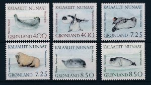 [29377] Greenland 1991 Marine life seals walrus  MNH