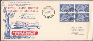 AUSTRALIA 1957 Flying Doctor commem FDC signed Dr W G Meehan...............53986