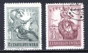 Czechoslovakia #B166-B167    VF  Used   CV 4.65   ....   1611356