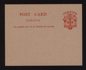 JAMAICA - ca.1970s/1980 10c RED POSTAL CARD (reddish-grey card) - Mint