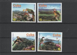 Cuba  Scott#  4338-4341  MNH  (2003 Ecotourism)