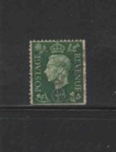 GREAT BRITAIN #235 1937 1/2p KING GEORGE VI F-VF USED