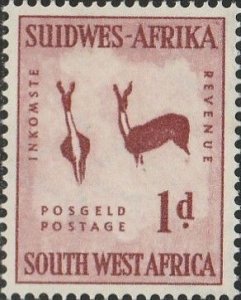 South West Africa, #249  Mint Hinged from 1954     hinge remnants