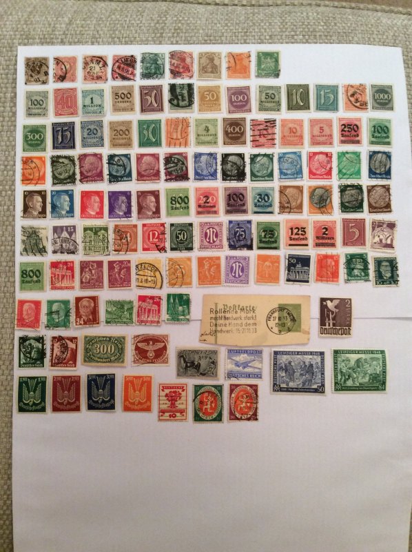 Early German 100+ stamps - Lot A