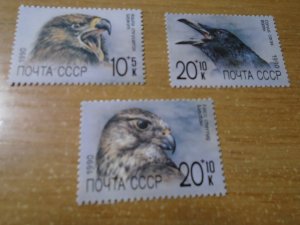 Birds  :  Russia  #  B166-68  MNH