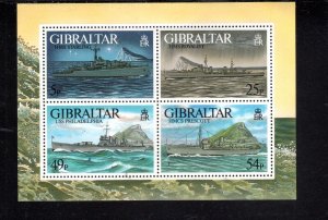 GIBRALTAR #714 1996 WWII, WARSHIPS MINT VF NH O.G S.S