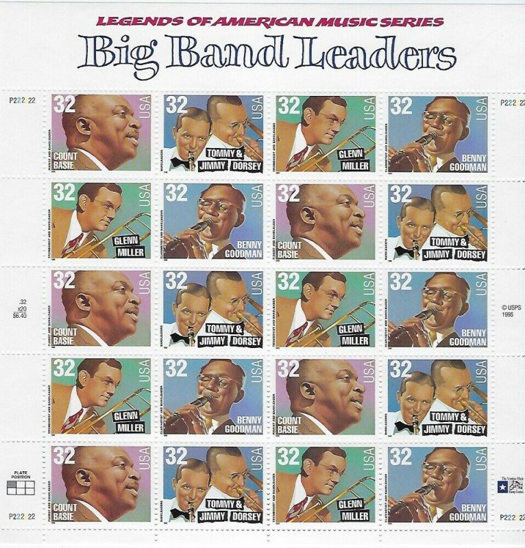 4 MNH SHEETS 3090, 3091-5, 3096-9 & 3100-3  PLEASE SEE SCANS - BCV $94.75 - G72