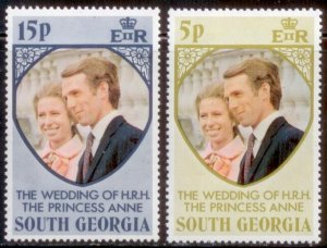 South Georgia 1973 SC# 37-8 MNH-OG E170