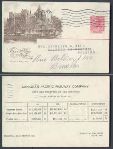 Canada-cover #6376 - 2c Admiral - Place Vigor Hotel-(CPR 80C)-M