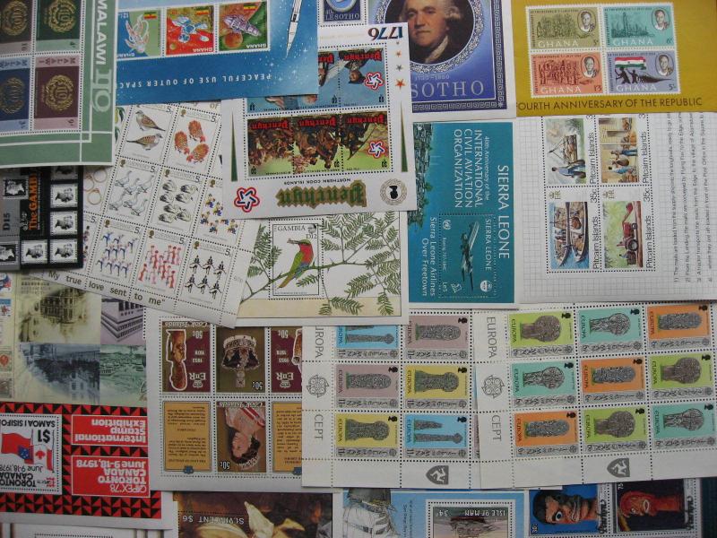 British Commonwealth 18 different MNH souvenir sheets check them out!