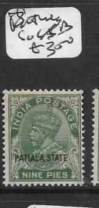 INDIA PATIALA   (P0307B) KGV  9P  SG 65B   MOG