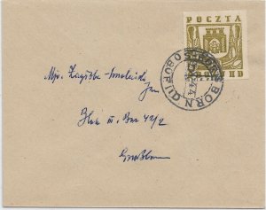 1944 Gross-Born Displaced Person Camp, Cover, Fisher #18 (56454)