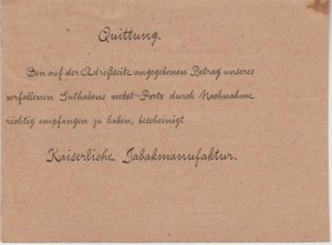 Starssburg-Luxemburg 8.1.1912 card