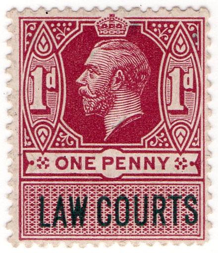 (I.B) George V Revenue : Law Courts (Scotland) 1d