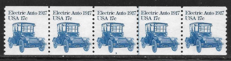 Scott #1906 17c Electric auto PNC/5 #3 VF MNH - DCV=$3.00