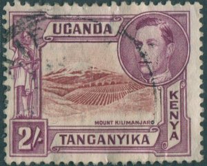 Kenya Uganda and Tanganyika 1938 SG146 2s brown and purple KGVI killimanjaro #1