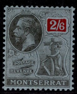 MONTSERRAT GV SG80, 2s 6d black & red/blue, M MINT. Cat £15.