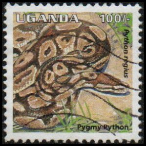 Uganda 1329 - Used - 100sh Pygmy Python (1995)