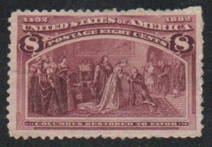 USA #236 VF/XF part OG H, nice price, SELECT! Retails $47.5