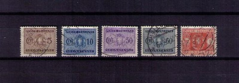 ITALY Sc #J41-J42 & J47-J49 Not A Complete Set (Missing J43-J45) (4 EA)  Used