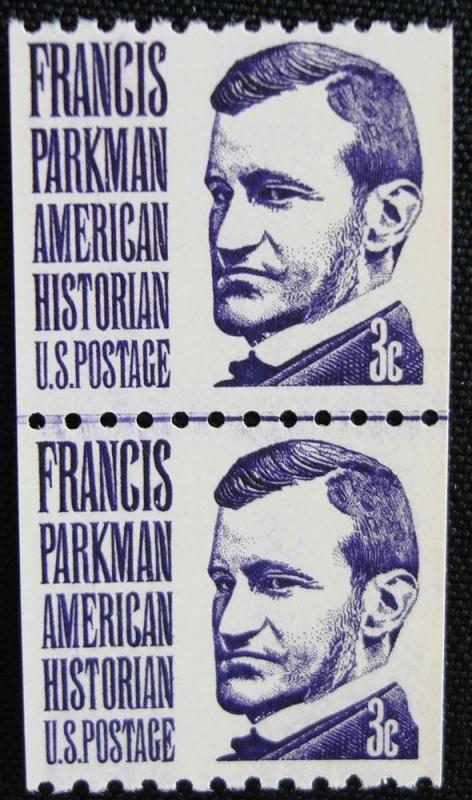 US #1297 MNH DG Coil Line Pair, F. Parkman  SCV $3.00 L2