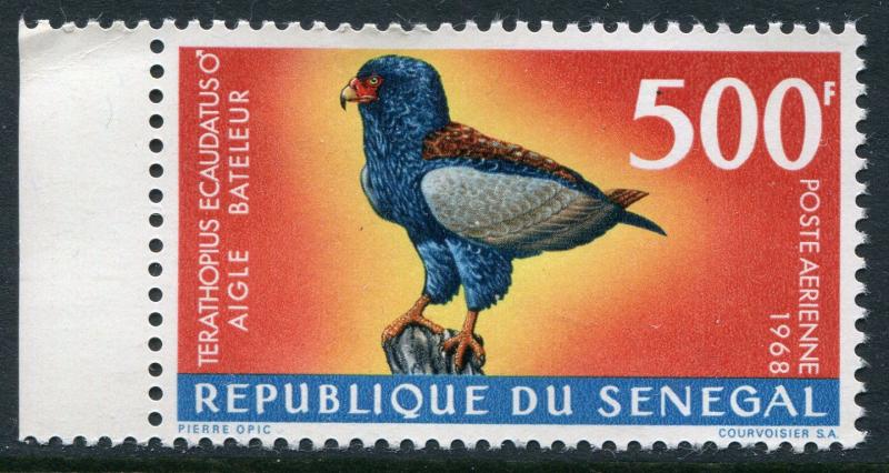 SENEGAL # C57 VF Never Hinged Issue w/ Selvage HI VALUE - BIRD BATELEUR - S6070 