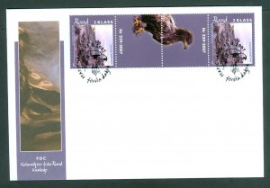 Aland. 2007 FDC. Landscape Kumlinge. Eagle. Gutter Pair Sc.# 260