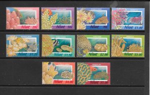 FISH - NIUE #684-93  MARINE LIFE  MNH