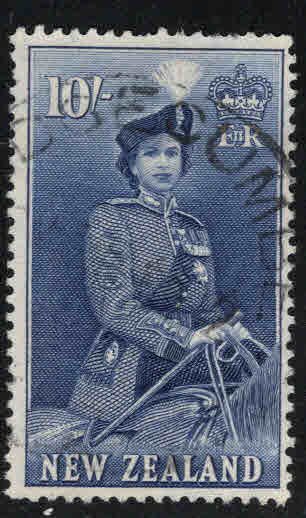 New Zealand Scott 301 Used QE2 on Horse stamp CV$19